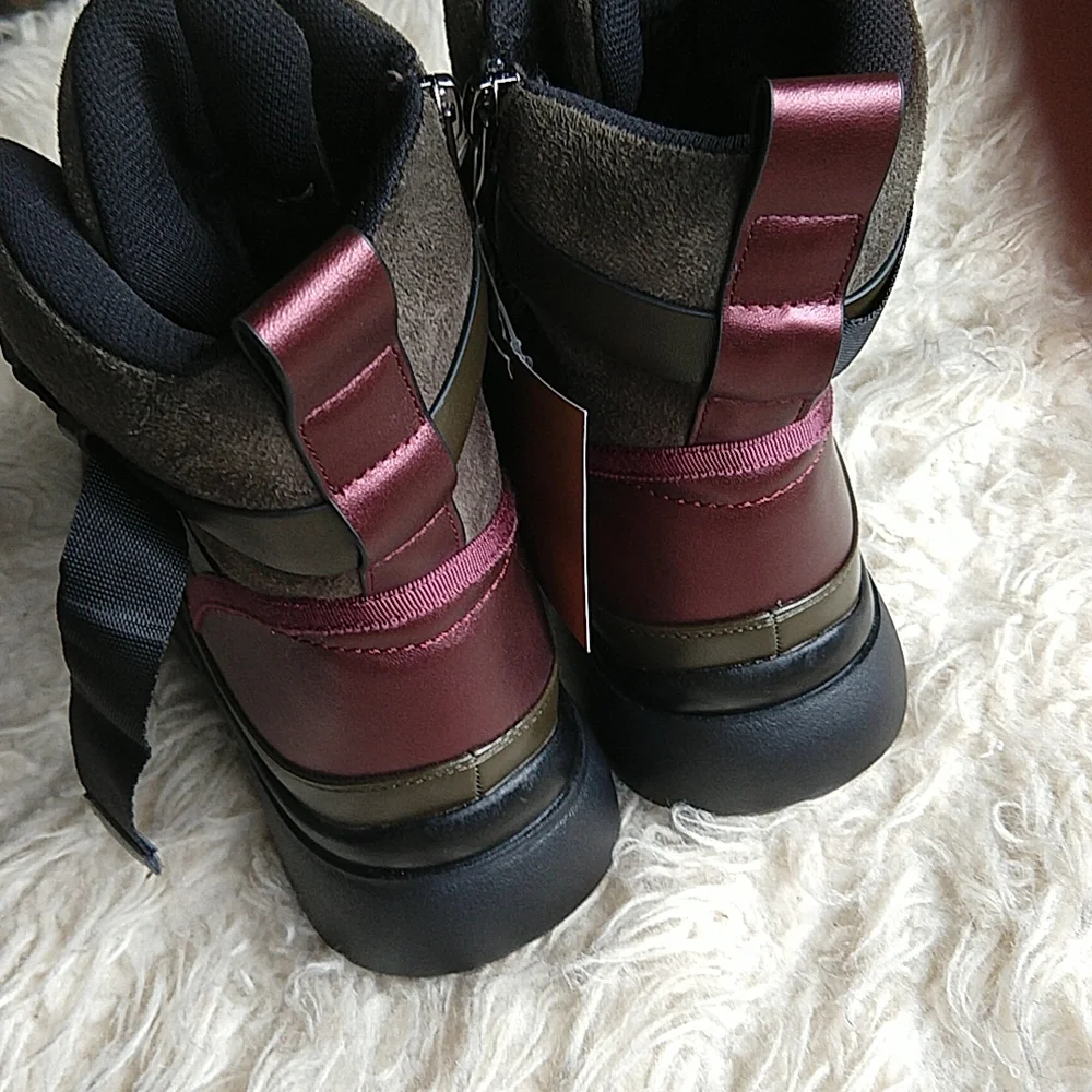 Azura Kenny Funky Chunky Platform Faux Fur Lined Boots